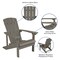 Flash Furniture 2 Gray Adirondack Chairs-Star & Moon Fire Pit JJ-C145012-32D-LTG-GG - alternate 4